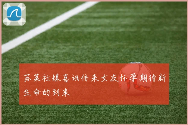 苏莱社媒喜讯传来女友怀孕期待新生命的到来